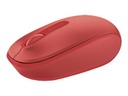 Microsoft ratón móvil inalámbrico 1850 - Ratón - diestro y zurdo - óptico - 3 botones - inalámbrico - 2.4 GHz - receptor inalámbrico USB - rojo llama