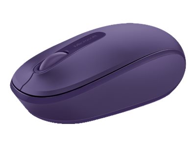 Microsoft ratón móvil inalámbrico 1850 - Ratón - diestro y zurdo - óptico - 3 botones - inalámbrico - 2.4 GHz - receptor inalámbrico USB - púrpura pantone