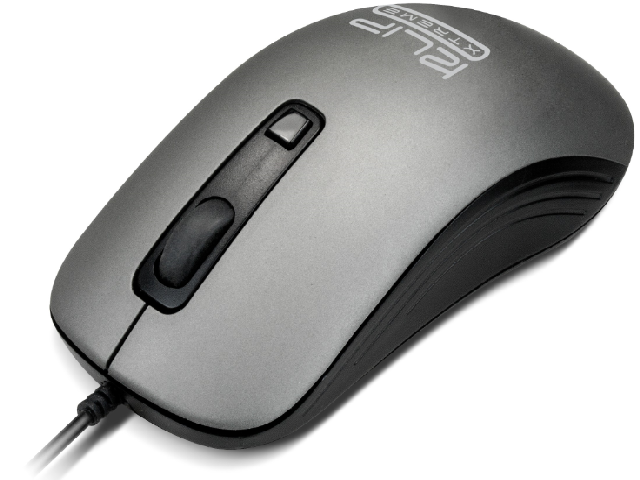 Klip Xtreme - Mouse - Wired - USB - Gray - 1600dpi