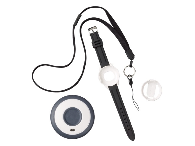 Honeywell - 5802WXT - Wireless Personal Panic Transmitter - Botón de alarma de seguridad - inalámbrico - Resistente al agua: se puede usar en la ducha o el baño - La tecla (s) de tacto táctil está empotrada para evitar falsas alarmas - El LED indica que se envió la transmisión