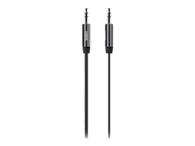 Belkin MIXIT Aux Cable - Cable de audio - miniconector estéreo (M) a miniconector estéreo (M) - 91 cm - negro - plano - para Apple iPhone/iPod