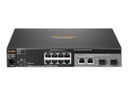 HPE Aruba 2530-8G - Conmutador - Gestionado - 8 x 10/100/1000 + 2 x Gigabit SFP combinado - sobremesa, montaje en rack, montaje en pared