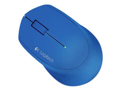 Logitech M280 - Ratón - diestro - óptico - 3 botones - inalámbrico - 2.4 GHz - receptor inalámbrico USB - azul