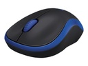 Logitech M185 - Ratón - diestro y zurdo - óptico - inalámbrico - 2.4 GHz - receptor inalámbrico USB - azul