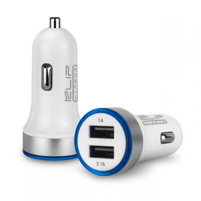 Klip Xtreme - Battery charger - car - Dual USB-3.1A