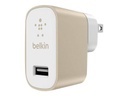 Belkin Cargador doméstico - Adaptador de corriente - 2.4 A (USB) - oro