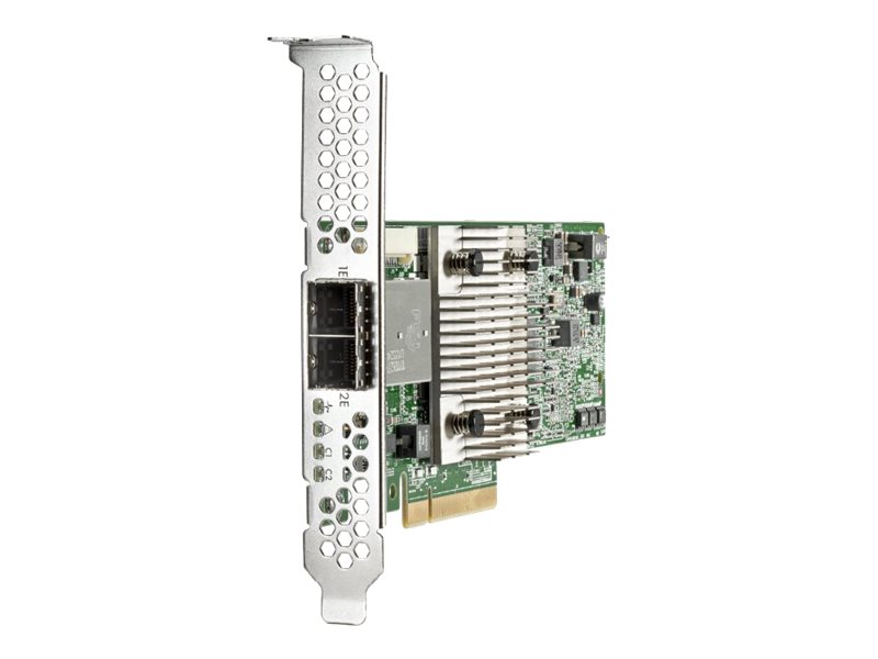 HPE H241 Smart Host Bus Adapter - Controlador de almacenamiento - 8 Canal - SATA 6Gb/s / SAS 12Gb/s perfil bajo - 12 Gbit/s - RAID 0, 1, 5 - PCIe 3.0 x8 - para HPE D3710; Apollo 4510 Gen9; ProLiant DL20 Gen9, ML10 Gen9, ML30 Gen9, XL230a Gen9