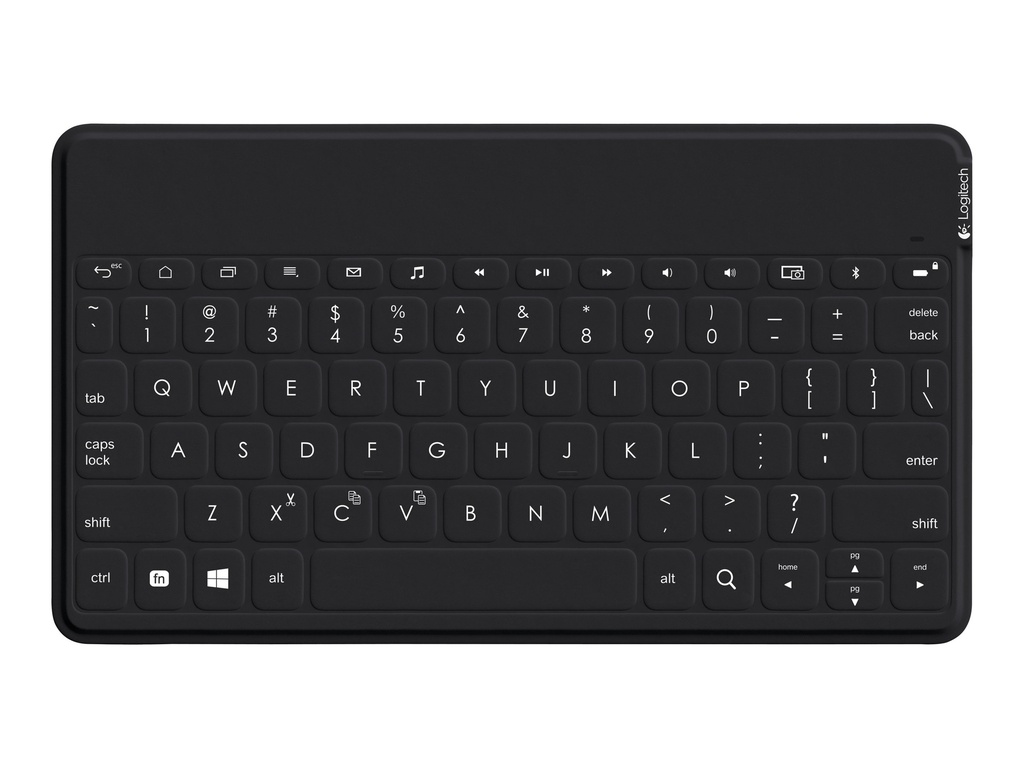 Logitech Keys-To-Go - Teclado - Bluetooth - impermeable - negro - para Apple iPad; iPhone; Apple TV