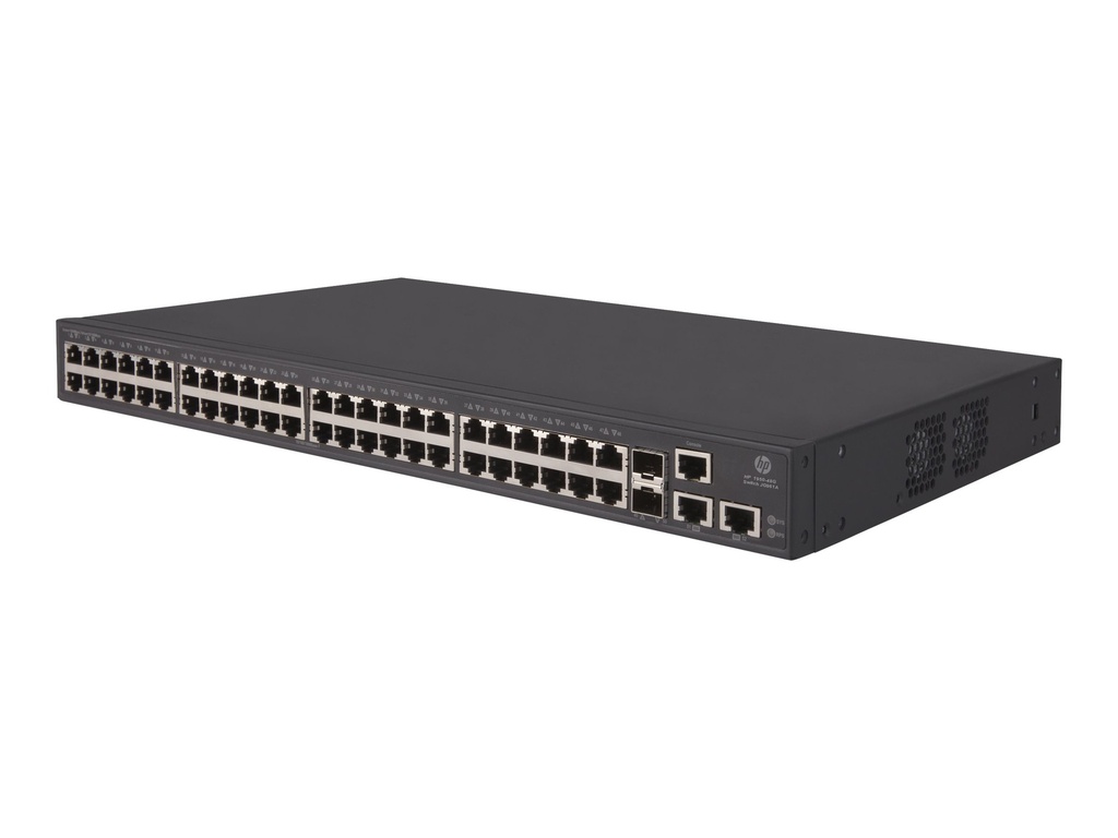 HPE 1950-48G-2SFP+-2XGT - Conmutador - L3 - Gestionado - 48 x 10/100/1000 + 2 x Gigabit SFP / 10 Gigabit SFP+ + 2 x 10Gb Ethernet - montaje en rack