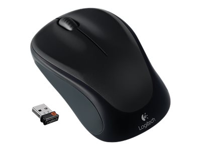 Logitech M317 - Ratón - óptico - inalámbrico - 2.4 GHz - receptor inalámbrico USB - negro