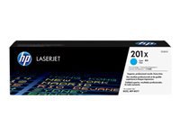 HP 201X - Alto rendimiento - cián - original - LaserJet - cartucho de tóner (CF401X) - para Color LaserJet Pro M252dn, M252dw, M252n, MFP M274n, MFP M277c6, MFP M277dw, MFP M277n