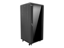 Nexxt Solutions SKD - Rack - armario - instalable en el suelo - negro, RAL 9005 - 25U - 19"