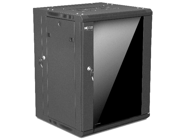 Nexxt Solutions Infrastructure - Gabinete de Pared - Semi Ensamblado - Black - SKD 15U 19" D550mm