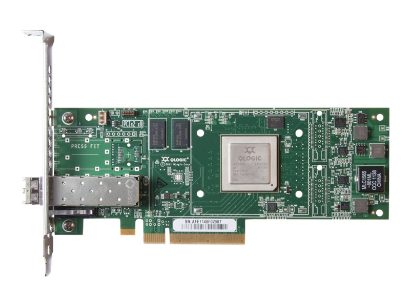 HPE StoreFabric SN1000Q 16Gb Single Port - Adaptador de bus de host - PCIe 3.0 x4 perfil bajo - 16Gb Fibre Channel - para Modular Smart Array 2040; ProLiant DL360p Gen8, DL385p Gen8, ML350p Gen8; StoreEasy 3850