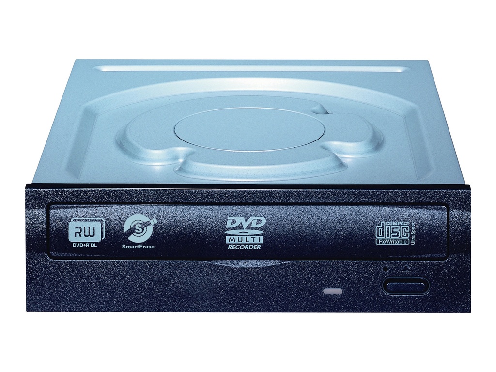 LiteOn iHAS124 - Unidad de disco - DVD±RW (±R DL) / DVD-RAM - 24x/24x/12x - Serial ATA - interna - 5.25" - negro