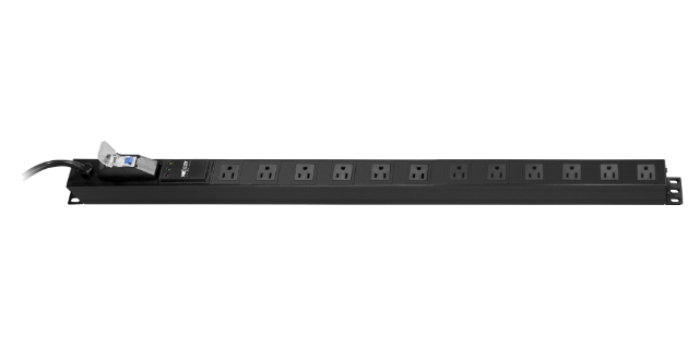 Nexxt Solutions Infrastructure - Power distribution unit - Aluminum alloy - Black - Vertical RM 125V 15A