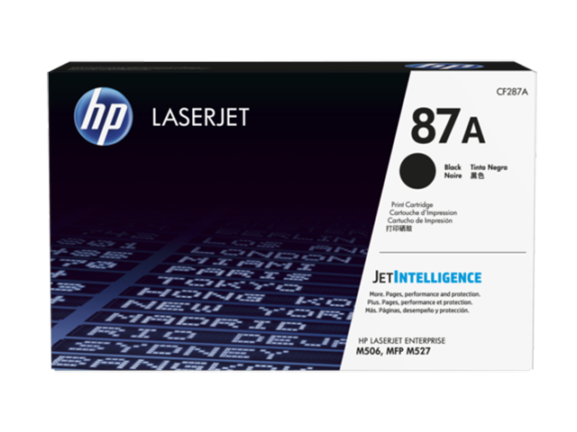 HP 87A - Negro - original - LaserJet - cartucho de tóner ( CF287A ) - para LaserJet Enterprise Flow MFP M527, M506, MFP M527; LaserJet Pro MFP M527