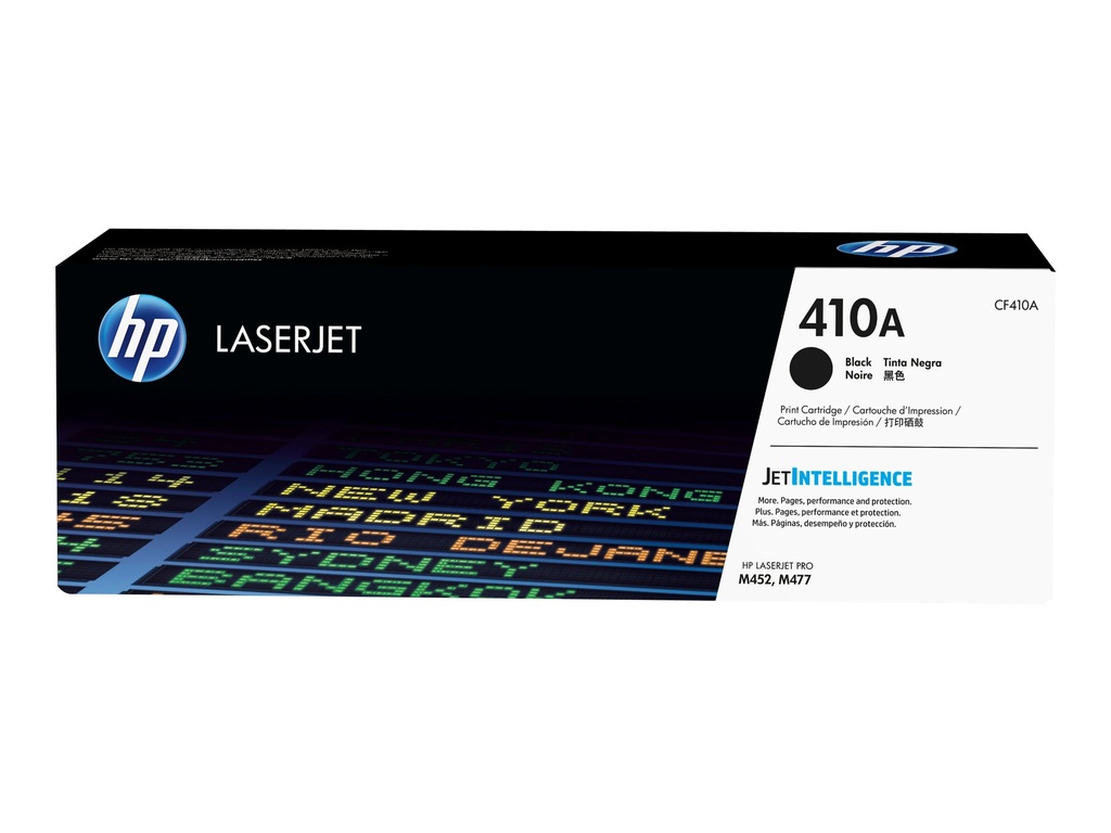 HP 410A - Negro - original - LaserJet - cartucho de tóner (CF410A) - para Color LaserJet Pro M452, MFP M377, MFP M477