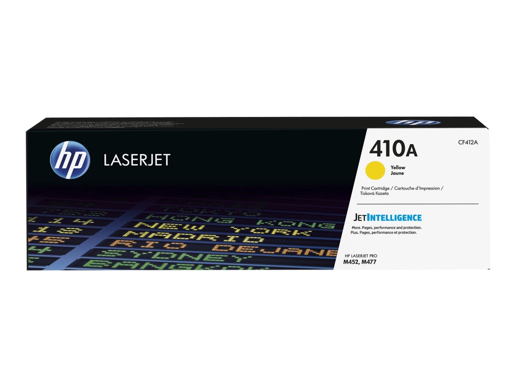 HP 410A - Amarillo - original - LaserJet - cartucho de tóner (CF412A) - para Color LaserJet Pro M452, MFP M377, MFP M477