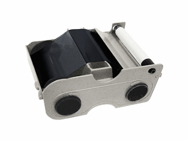 Fargo - Negro - casete de cinta de impresión con rodillo limpiador - Para  impresoras C50, DCT1000Me, DTC1250e,DTC1000M, DTC1000, DTC4000. - Rendimiento 1000 impresiones.