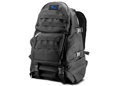 Xtech - Notebook carrying backpack - 16" - military / 600D polyester / 210D polyester - Black - Rugged