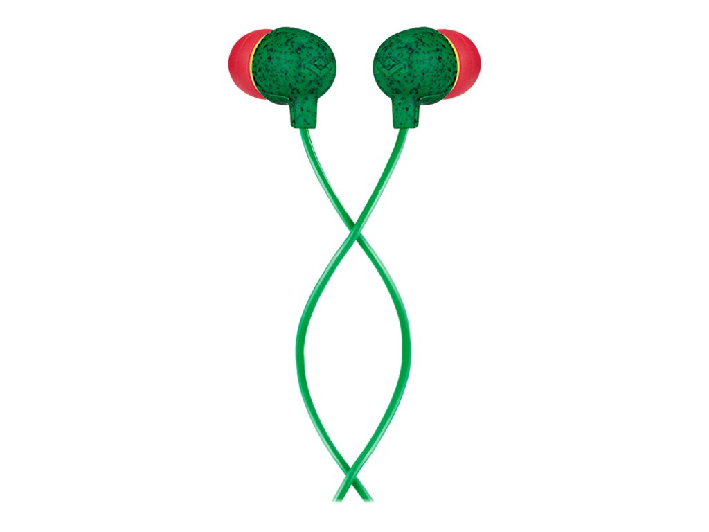 House of Marley Little Bird - Auriculares internos con micro - en oreja - cableado - conector de 3,5 mm - aislamiento de ruido - rasta