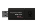 Kingston DataTraveler 100 G3 - Unidad flash USB - 128 GB - USB 3.0 - negro