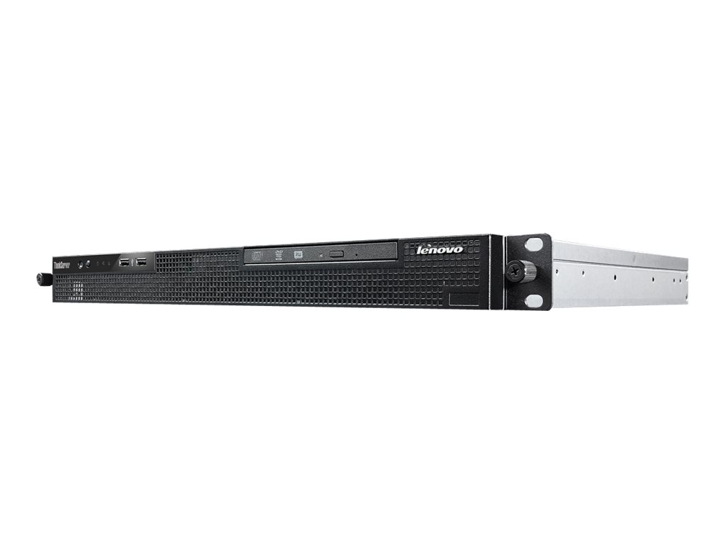 Lenovo ThinkServer RS140 70F9 - Servidor - se puede montar en bastidor - 1U - 1 vía - 1 x Xeon E3-1226V3 / 3.3 GHz - RAM 4 GB - SATA - sin disco duro - grabadora de DVD - HD Graphics P4600 - GigE - sin SO - monitor: ninguno - TopSeller
