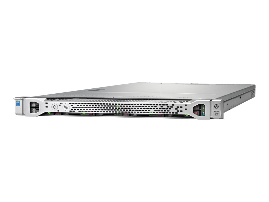 HPE ProLiant DL160 Gen9 - Servidor - se puede montar en bastidor - 1U - 2 vías - 1 x Xeon E5-2609V4 / 1.7 GHz - RAM 8 GB - sin disco duro - G200eH2 - GigE - monitor: ninguno - Smart Buy