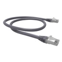 Furukawa - Patch cord - CAT.6A - Blindado - LSZH - F/UTP - Gris - 1 metro