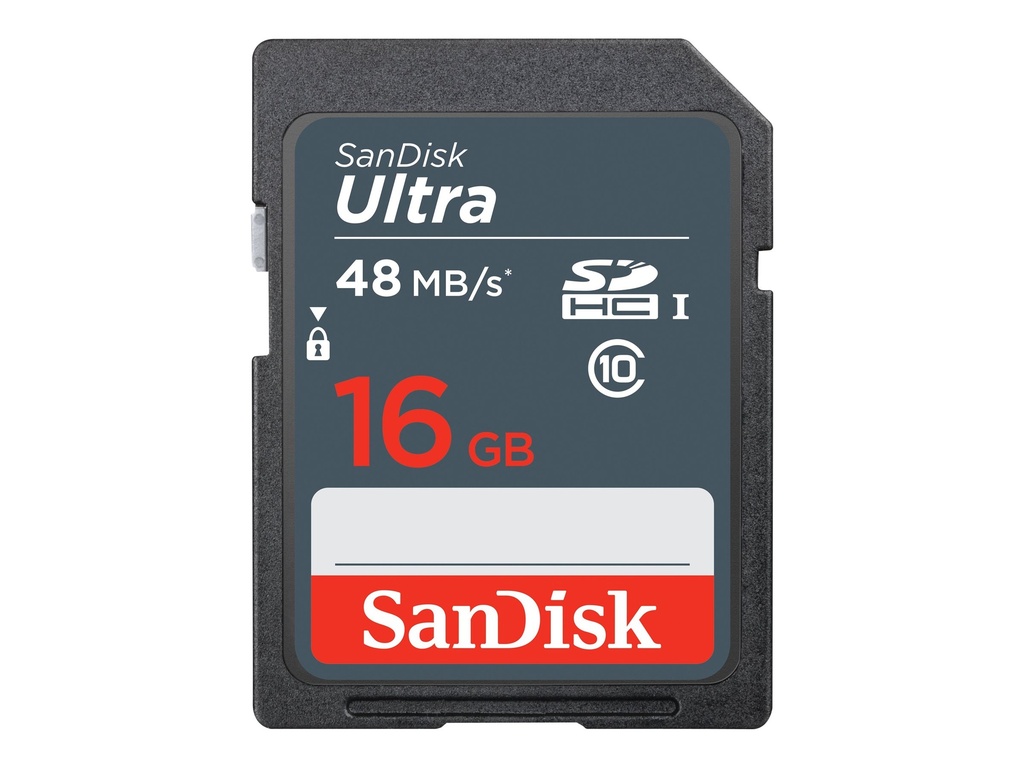 SanDisk Ultra - Tarjeta de memoria flash - 16 GB - Class 10 - SDHC UHS-I