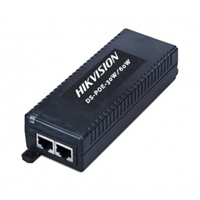 Hikvision -  Inyector POE 30W - 100mt. 1 RJ45 - 10/100/1000 Mbps - Cable de poder no incluido    