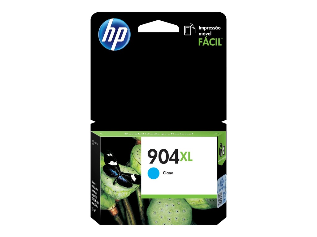 HP 904XL - 4 ml - Alto rendimiento - cián - original - cartucho de tinta - para Officejet 6950, 6951, 6962; Officejet Pro 6960, 6961, 6968, 6970, 6971, 6974, 6978