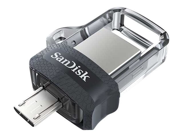 SanDisk Ultra Dual M3.0 - Unidad flash USB - 16 GB - USB 3.0 / micro USB