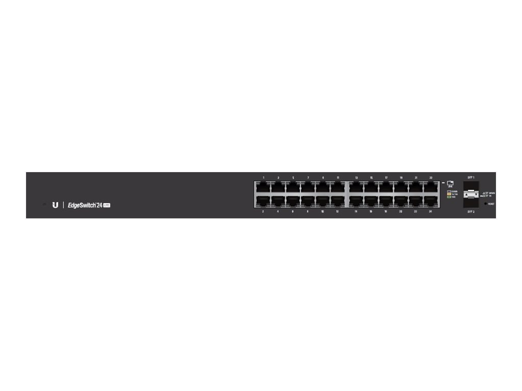 Ubiquiti EdgeSwitch ES-24-LITE - Conmutador - L3 - Gestionado - 24 x 10/100/1000 + 2 x Gigabit SFP - montaje en rack