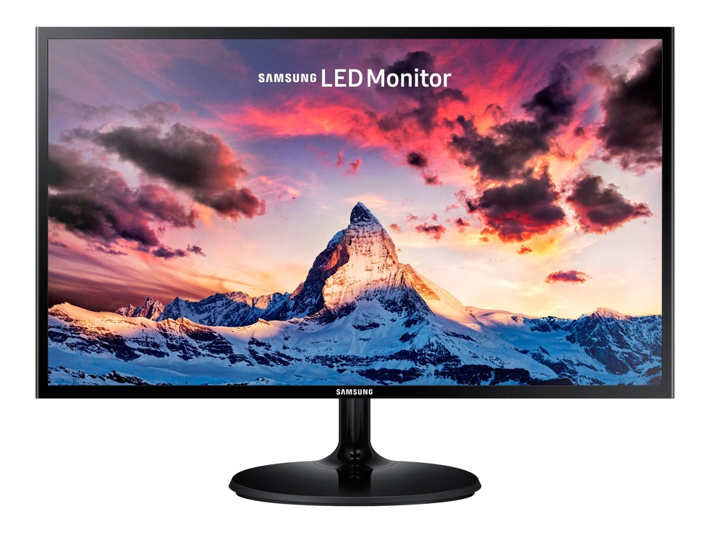 Samsung S24F350FHL - SF350 Series - monitor LED - 24" - 1920 x 1080 Full HD (1080p) @ 60 Hz - Plane to Line Switching (PLS) - 250 cd/m² - 1000:1 - 4 ms - HDMI, VGA - negro muy brillante