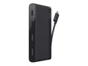 Belkin USB-C 4-Port Mini Hub - Hub - 4 x SuperSpeed USB 3.0 - sobremesa