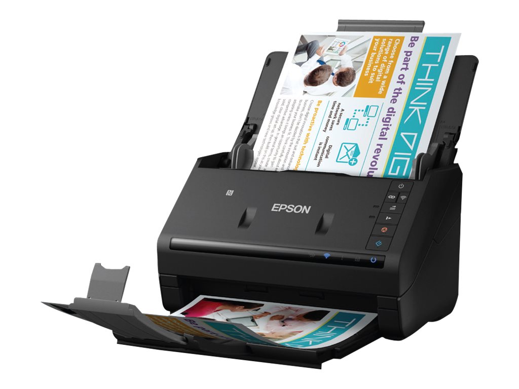 Epson WorkForce - ES-500W - Escáner de documentos - a dos caras - Legal - 600 ppp x 600 ppp - hasta 35 ppm (mono) / hasta 35 ppm (color) - Alimentador automático de documentos (ADF) (50 hojas) - hasta 4000 exploraciones por día - USB 3.0, Wi-Fi(n)