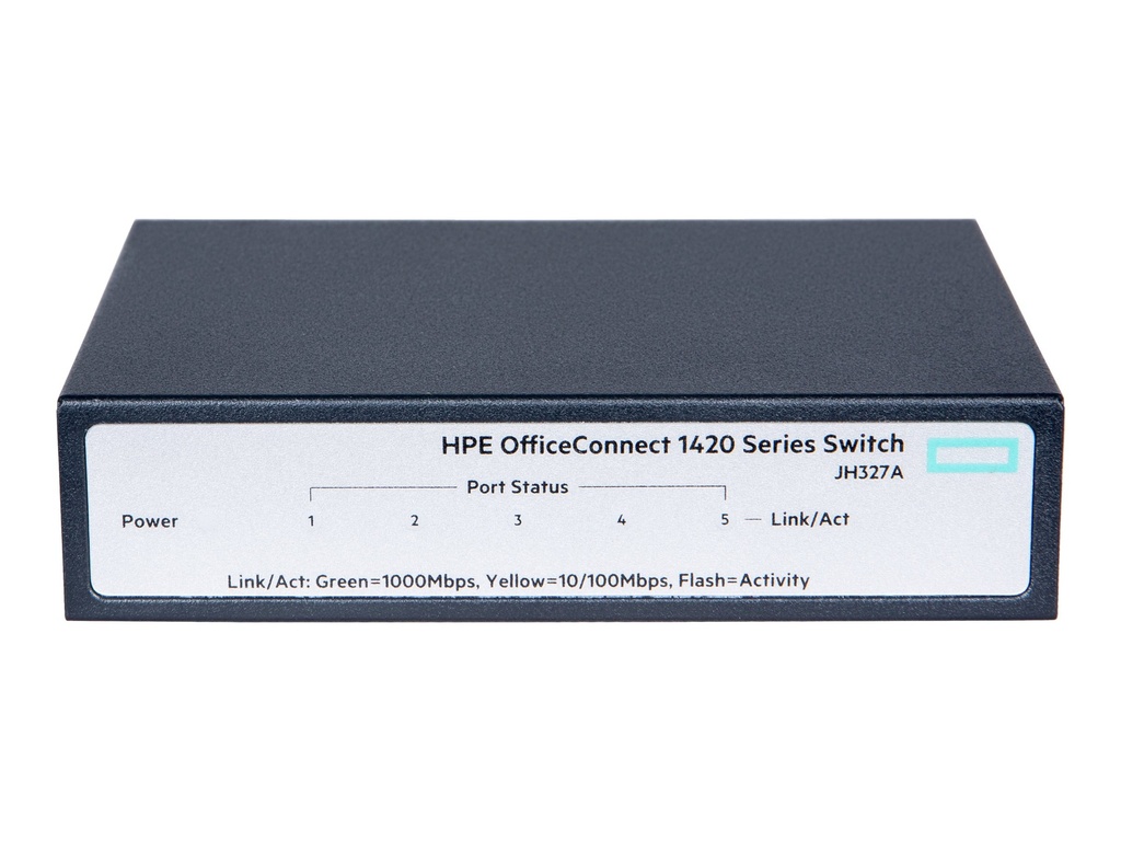 HPE OfficeConnect 1420 5g - Conmutador - sin gestionar - 5 x 10/100/1000 - sobremesa