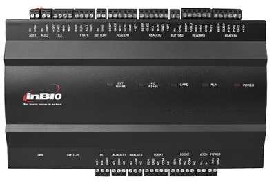 ZKTeco InBio460 Package B - Panel de 4 puertas - TCP/IP and RS-485 - 350(L)×90(H)×300(W)mm - 3.7kg -  Voltaje 9.6V-14.4V DC - Capacidad de Tarjetas: 60,000 - Capacidad de Huellas Digitales: 20,000 