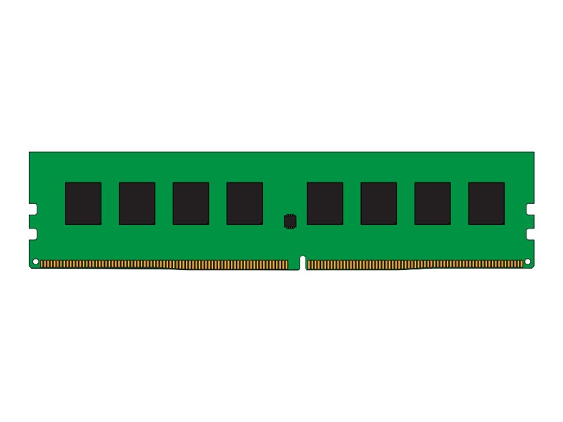 Kingston ValueRAM - DDR4 - módulo - 8 GB - DIMM de 288 espigas - 2400 MHz / PC4-19200 - CL17 - 1.2 V - sin búfer - no ECC