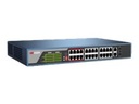 Hikvision DS-3E0326P-E - Conmutador - sin gestionar - 24 x 10/100 (8 PoE) + 2 x Gigabit SFP (enlace ascendente) - sobremesa - PoE+ (370 W)