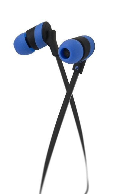 Klip Xtreme KolorBudz KHS-625BL - Auriculares internos - en oreja - cableado - conector de 3,5 mm - azul