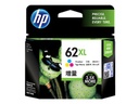 HP 62XL - 11.5 ml - Alto rendimiento - color (cian, magenta, amarillo) - original - cartucho de tinta - para Envy 55XX, 56XX, 76XX; Officejet 200, 250, 252, 57XX, 8040