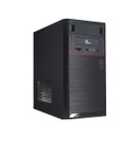 Xtech - Desktop - Micro ATX - All black - pc case 600W ps logo