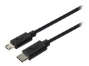 Xtech XTC-520 - Cable USB - USB-C (M) reversible a Micro-USB tipo B (M) - USB 2.0 - 1.8 m - negro