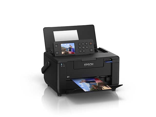 Epson PictureMate PM525 - Impresora - color - chorro de tinta - 136 x 420 mm hasta 0.6 minutos/página (color) - capacidad: 50 hojas - USB 2.0, Wi-Fi(n), host USB 2.0