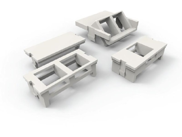 Furukawa - Tapa ciega para placa frontal - blanco - 1 puerto