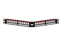 Furukawa - Tablero de conexiones - negro - 1U - 19" - 24 puertos