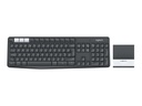 Logitech K375s Multi-Device - Teclado - Bluetooth, 2.4 GHz - grafito, blanco hueso